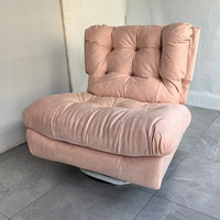 Canapé en tissu à une place de style moderne, fauteuil inclinable fonctionnel réglable pour la maison, le bureau ou la chambre à coucher