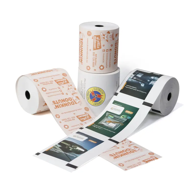 Waterdichte Premium Kwaliteit Papierrol 80X60 80X80 57X50 Atm Thermisch Papier Roll Voor Fax machine