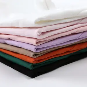 Kaus balita anak laki-laki perempuan, baju musim panas anak bayi balita kasual bersirkulasi warna Solid pola Logo kustom cetak MOQ rendah