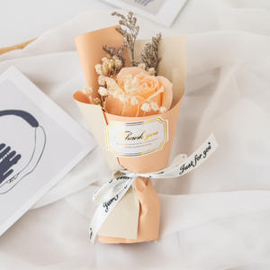 Regalo de Agradecimiento, Pequeño Ramo de Flores Artificiales, Jabón de Flores, Girasol Hecho a Mano, de Larga Duración, Recuerdos Empresariales para el Día de San Valentín - Product Image 4