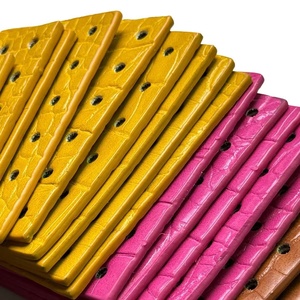 창의적인 DIY 천공 PU 가죽 시트 다양한 스타일 조합 가방 짜기 수제 가벼운 가방 액세서리 - Product Image 3