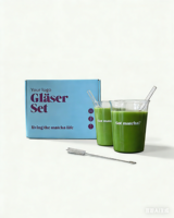 OEM/ODM – Lot de verres à matcha à large ouverture de 12 oz et 16 oz avec logo personnalisé, pailles en verre, tasses à café glacé transparentes – Vaisselle en verre