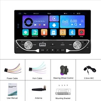 Lecteur MP5 2Din, Carplay, Android Auto, autoradio multimédia, écran 6,86 pouces, Mirror Link, Bluetooth, USB et Type-C, autoradio stéréo