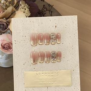 10 Uds. Colores al por mayor todo tipo <span class=keywords><strong>de</strong></span> estilos superventas hermoso lujo personalizado hecho a mano prensa en las <span class=keywords><strong>uñas</strong></span> - Product Image 2