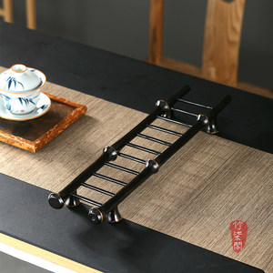 Zhuqige Bamboo <b>Teacup</b> Rack Square Quick Dry Tea Set Storage Ornament - Product Image 1
