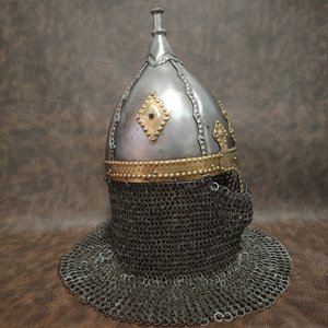 Kaiserlicher Helm des Großprinzen von Kiew / Warenjäger-Garde / Mittelalterlich / Stahl XL Maßgefertigt Osteuropa - Product Image 3