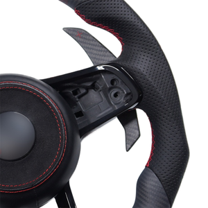 <span class=keywords><strong>Volante</strong></span> de Fibra de Carbono Mate Personalizado para Volkswagen Golf 7 DSG <span class=keywords><strong>MK7</strong></span> <span class=keywords><strong>GTI</strong></span> con Palancas de Cambio, Cubierta Decorativa y Pantalla LED - Product Image 3