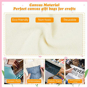 Bolsas de mano de sublimación con logotipo imprimible en blanco, tamaño personalizable, bolso de lona de color sólido, bolso de hombro liso de algodón de lona, mini - Product Image 5