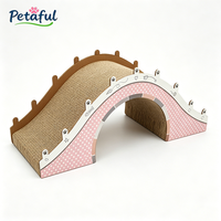 Produit phare : L'arche pour chat Petaful, moderne, en forme de pont, durable, écologique, en carton ondulé recyclé, à 4 niveaux