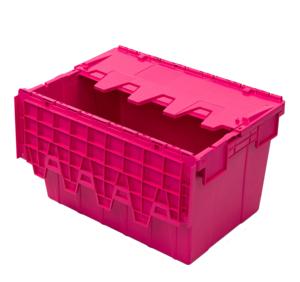 Boîte en PP de couleur personnalisée, empilable, grande capacité, bac de stockage, conteneur logistique pour déménagement industriel - Product Image 3