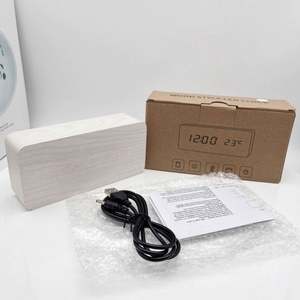 Reloj Despertador Digital LED Inteligente de Madera Personalizado Moderno y Decorativo con Radio para Sala de Estar, Venta al Por Mayor - Product Image 3