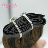 Extensions de cheveux invisibles sans couture à clipser en gros, 100 % cheveux humains, extensions à clipser en cheveux naturels