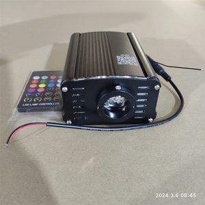 0.75mm Fiber 600pcs 3m Mobile APP <strong>Control</strong> Fiber Optic Light Engine DC12V Twinkle RGB for Room Ceiling and Car Roof Starlight - Product Image 6