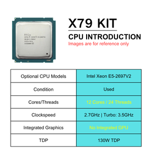 NUEVO Conjunto de Plataforma WIN11 para Escritorio X79-VG6 con TPM2.0, CPU Intel <span class=keywords><strong>Xeon</strong></span> <span class=keywords><strong>E5</strong></span> <span class=keywords><strong>2697</strong></span> <span class=keywords><strong>V2</strong></span>, 4X DDR3 ECC RAM, NVME M.2, SATA3.0, Placa Base X79 - Product Image 3