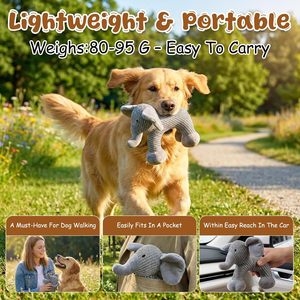 Juguete de Peluche Personalizado al por Mayor con Diseño de Animales de Mezclilla, Juguete Chirriante para Perros - Product Image 6