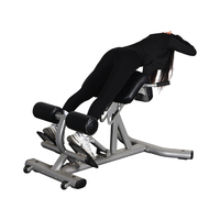 Banc d'extension dorsal réglable à usage commercial, chaise romaine, hyperextension à 45 degrés