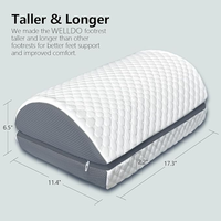 Vente en gros Oreiller repose-pieds en mousse à mémoire de forme haute densité Repose-pieds écologique sous le bureau avec fonction amovible Soulagement de la pression des jambes