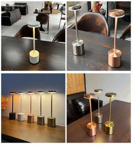 LED Cordless Touch Table Lamps Rechargeable Desk Lamp 3Colors Adjustable <b>Bedside</b> Creative Ambient <b>Light</b> Bar Room Decor <b>Light</b> - Product Image 5