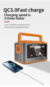 500W 백업 리튬 배터리 휴대용 발전소 순수 사인파 AC 콘센트 태양 발전기 야외 캠핑 여행 사냥 - Product Image 6