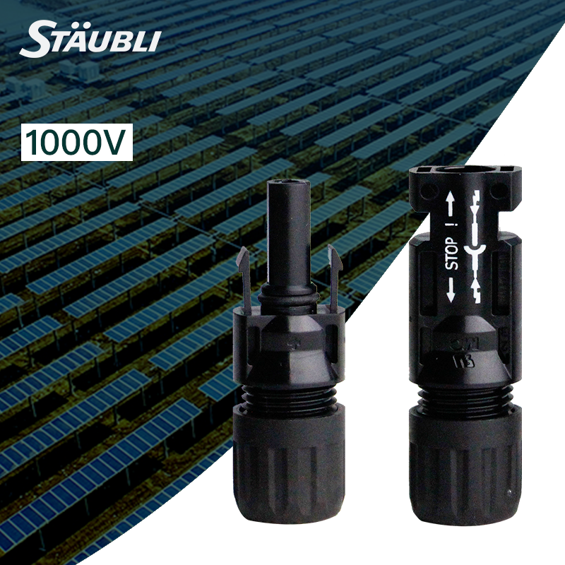 Staubli MC4 панели солнечных батарей мужского и женского разъем Солнечный Кабель IP68 Соединительный PV