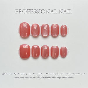 Vente en gros 10pcs bâtonnets à ongles courts carrés oeil de chat multi-couleurs courts <span class=keywords><strong>faux</strong></span> ongles à presser pour les doigts pour les salons - Product Image 6