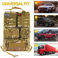 Sac universel imperméable en nylon tactique pour dossier de siège, pochette verticale Molle, rangement pour véhicules et voitures, sac de 20-36L