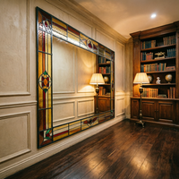 Miroirs décoratifs compacts de haute qualité OEM, panneaux muraux, miroirs muraux de luxe, décoration artistique CE