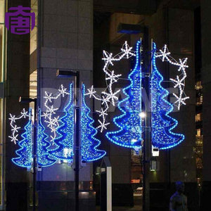 Luces Decorativas LED 2D Montadas en Poste para Iluminación Festiva de Calles, Paisajes Navideños y Celebraciones al Aire Libre - Product Image 4