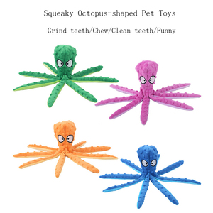 Vendita calda resistente ai morsi striduli viola senza imbottitura peluche polpo Crinkle Pet <span class=keywords><strong>Dog</strong></span> giocattoli per cani per cani - Product Image 2