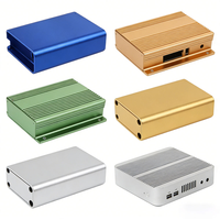 Boîtier d'amplificateur de puissance en aluminium extrudé, boîtier de carte de circuit imprimé, boîtier électronique en aluminium anodisé, extrusion d'aluminium