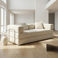 Conjunto de Sofás Combinables Modernos, Diseño Modular, Sofá de Lujo, Asiento Grande, Estilo Nórdico, Cojín Suave y Cómodo, Amplia Área de Descanso