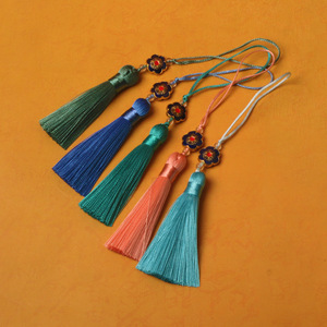 Bán Buôn 6Cm Ngắn Với Đính Cườm Lụa Tua Rìa Cho May Mặc Pha Trộn Màu Sắc Tùy Chỉnh Tua - Product Image 2