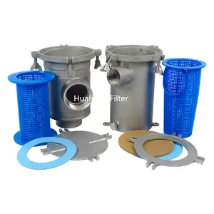 Factory stainless steel sea water filter housing industry highly corrosion resistant water filter Strainer for water treatment