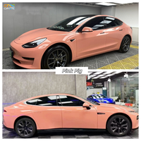 Film de protection de peinture (PPF) en vinyle PET pour voiture, 1,52 x 16 m, film brillant coloré, vinyle américain pour carrosserie, protection de peinture, films de changement de couleur pour voitures