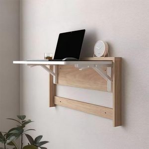 Treo tường gấp bảng gỗ có thể gập lại Tabletop Drop Leaf bàn làm việc nổi máy tính bảng cho phòng ăn phòng giặt ủi - Product Image 5