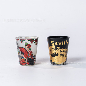 Colorful Lizard Mosaic <b>Ceramic</b> <b>Cups</b> Mini Mugs For Gifts And Souvenirs Quanzhou Craft Ivory White Pattern Cartoon - Product Image 4