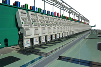 Groupes plats automatiques de machine à coudre de machine de broderie informatisés pour des logos de vêtements