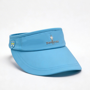 Visera Deportiva con Borde Curvo UPF50+ Azul Claro, Visera de Secado Rápido con Logotipo Personalizado para Uso Casual Unisex en Tenis, Golf y Running - Product Image 3