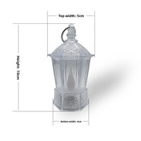 Mini bougie électronique LED transparente - Lumière de nuit - Matériau plastique - Sans source d'alimentation