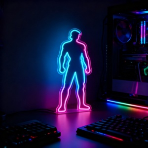 Enseigne lumineuse LED néon en dropshipping avec conception gratuite pour la maison, la chambre, le magasin, le studio, la fête, éclairage d'ambiance, décoration - Product Image 4