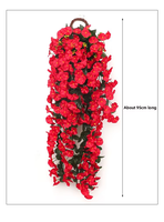 Pabrik Grosir Bunga Morning Glory Buatan 158 Tangkai, Bunga Hias Dinding, Ornamen Dalam & Luar Ruangan untuk Ruang Tamu