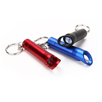 Mini décapsuleur multifonction en alliage d'aluminium avec lampe torche LED et porte-clés