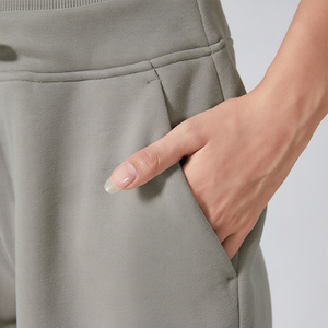 Automne hiver polaire chaud pantalons de survêtement décontracté survêtement pantalons de survêtement lâche pieds groupés Fitness Yoga pantalon avec poche - Product Image 1