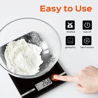 Outils de cuisine électroniques portables Welland avec Bluetooth, balance alimentaire numérique avec écran LCD de 500 g, ustensiles pour la maison, lame en plastique, verre