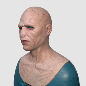 Masque en silicone réaliste personnalisé, costume de cosplay <span class=keywords><strong>Lord</strong></span> <span class=keywords><strong>Voldemort</strong></span>, casque, accessoires pour la tête pour Halloween, pour adulte - Product Image 5