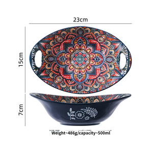 Vaisselle en porcelaine résistante à la décoloration sûre pour lave-vaisselle au micro-ondes et au congélateur - Product Image 6
