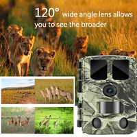 Caméra de surveillance de la faune BSTCAM 4K avec connexion vidéo et contrôle par application WiFi, portée IR 20m/85ft, détection de mouvement, déclenchement 0,3s.