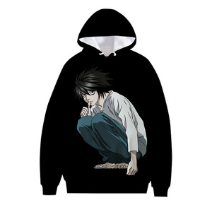 เสื้อฮู้ดโพลีเอสเตอร์พิมพ์ลายซับลิเมชันลายการ์ตูนอะนิเมะมรณะ - Product Image 4