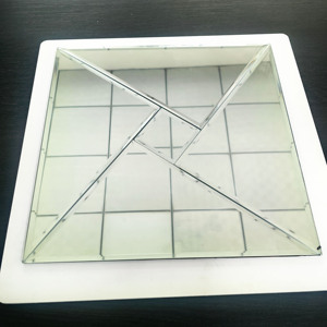 AYSHA 2025 Hot Selling Art Deco <strong>Square</strong> Glass Mosaic <strong>Mirror</strong> with Easy Installation for Home Decoration - Product Image 3