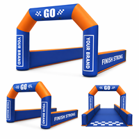 Arche de course gonflable de 3 à 10 m à vendre, arche publicitaire personnalisée pour l'extérieur, ligne de départ et d'arrivée pour marathon et cyclisme